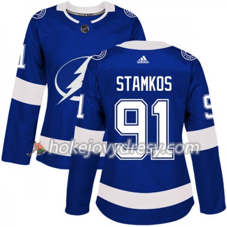 Dámské Hokejový Dres Tampa Bay Lightning Steven Stamkos 91 Adidas 2017-2018 Modrá Authentic